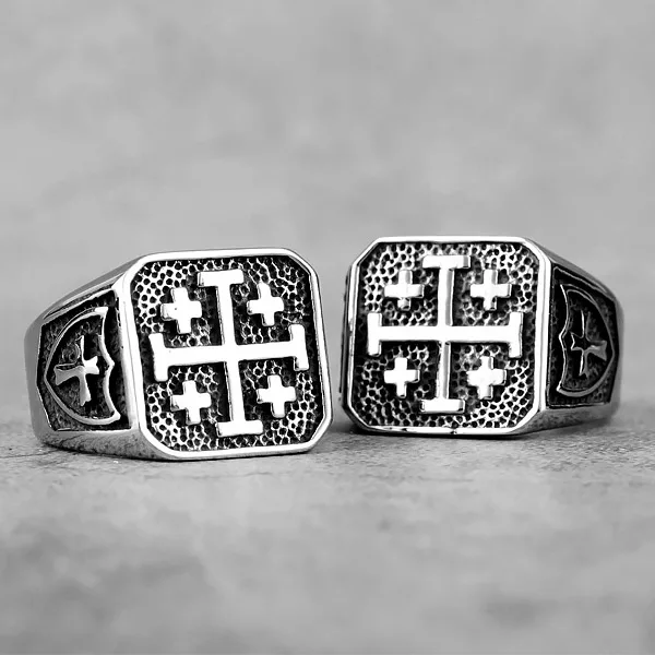 ring jerusalem cross piraterinz silver situation