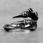ring evil dragon claw silver situation pirateringz