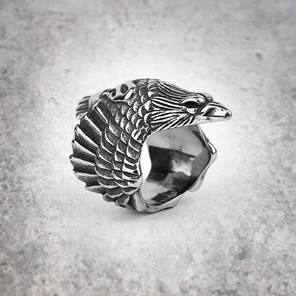 ring-imperial-eagle-silver-pirateringz-front